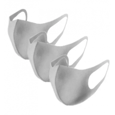 Polyurethane Washable Anti Pollution Dust Face Mask 3Pcs Pack